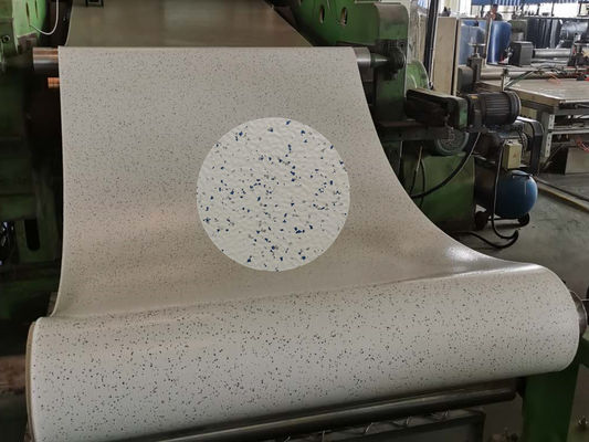 15x1.22m Smooth Rubber Flooring Rolls , Shock Absorbing Rubber Flooring