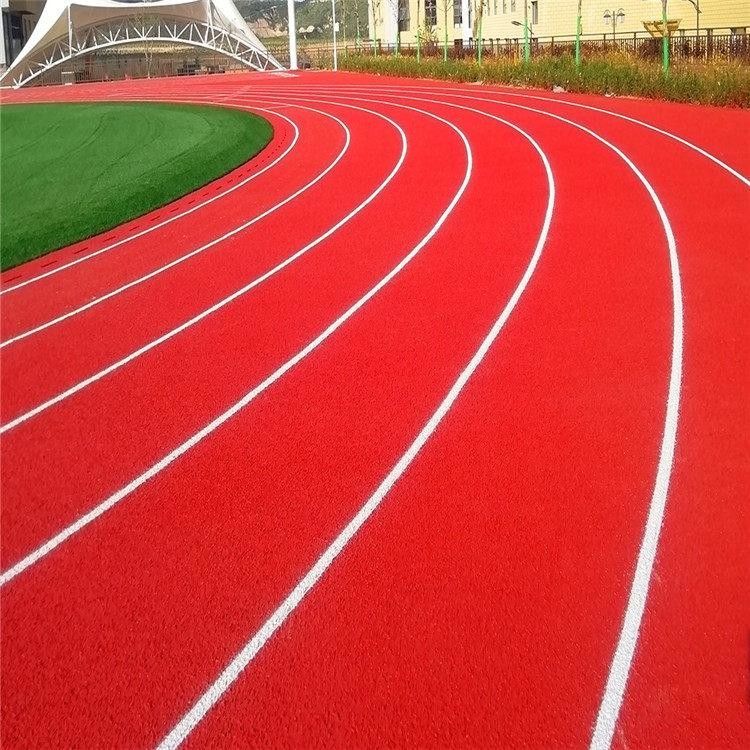 Non Fading Rubber Jogging Track Good Wear Resistance